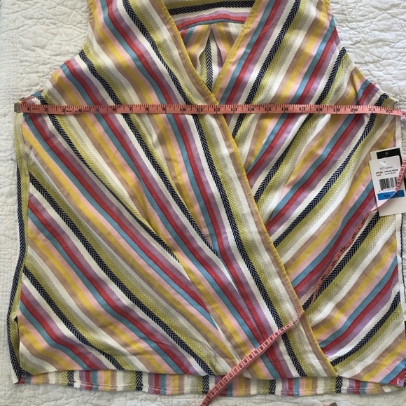 🆕ECI Striped Surplice Tank Top - Picture 7 of 8